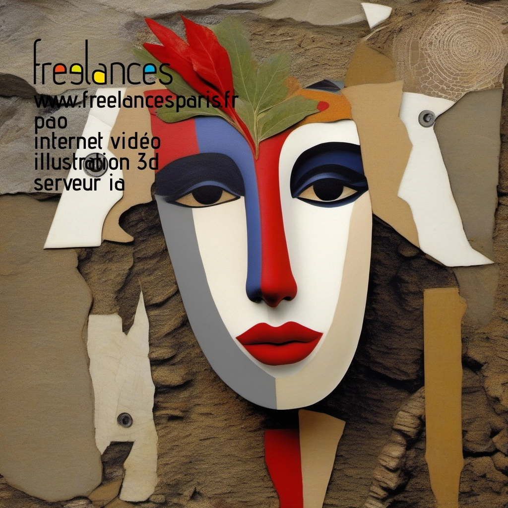 Pao mise en page internet vidéo illustration 3d serveur IA générative AI freelance paris studio de création magazines 49utbp80